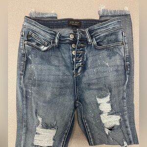 Judy Blue Distressed Denim Skinny Jeans Size 5